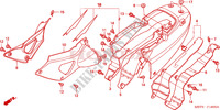 CARENAGE ARRIERE pour Honda XL 1000 VARADERO ABS AUTRES COULEURS de 2006
