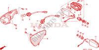 CLIGNOTANT pour Honda XL 1000 VARADERO AUTRES COULEURS de 2006
