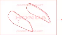 GARNITURES TOP CASE Y158M pour Honda XL 1000 VARADERO de 1999
