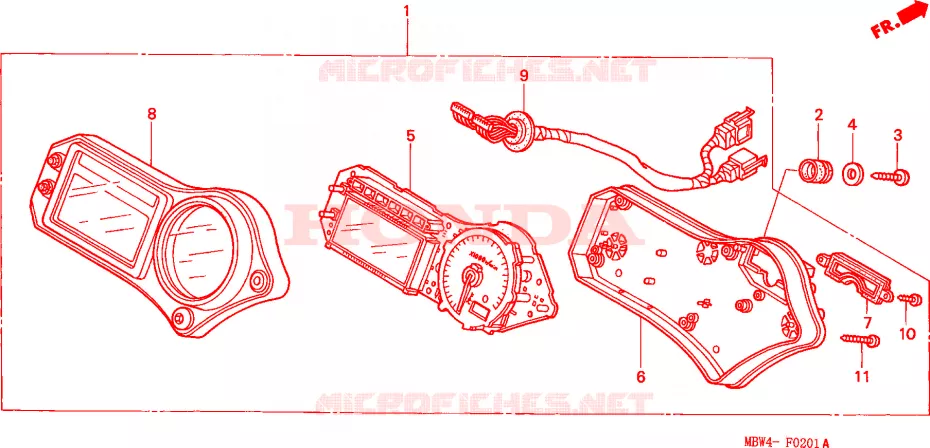 COMPTEUR Honda MOTO 600 CBR 2003  CBR600F3