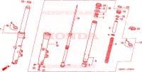 FOURCHE pour Honda CBR 600 F de 2005