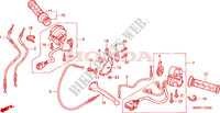 LEVIER DE GUIDON/COMMUTATEUR/CABLE(1) pour Honda CBR 600 F4 de 1999