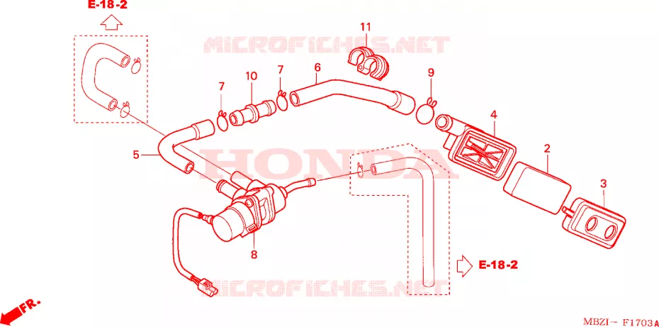 FILTRE A AIR SECONDAIRE Honda MOTO 600 HORNET 2005  CB600F5
