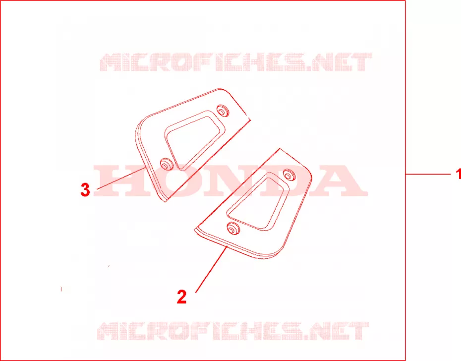 EMBASES MARCHE PIEDS PASSAGER CHROME Honda MOTO 1800 GOLD-WING 2007  GL18007