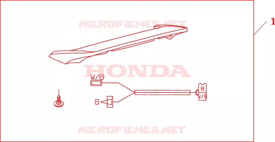 SPOILER R*NHA27M* Honda MOTO 1800 GOLD-WING 2007  GL18007