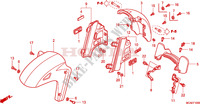 GARDE BOUE AVANT pour Honda GL 1800 GOLD WING ABS NAVI AIR BAG de 2009