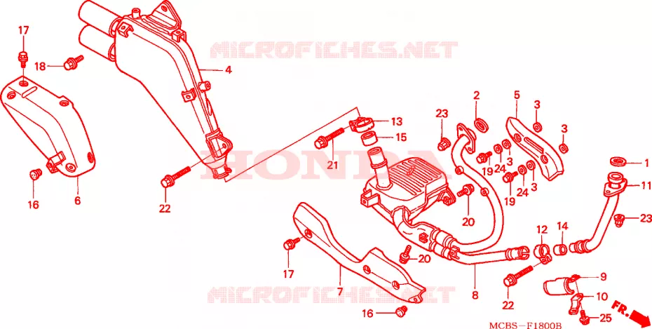 SILENCIEUX D'ECHAPPEMENT Honda MOTO 650 TRANSALP 2002  XL650V2