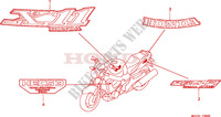 AUTOCOLLANTS pour Honda CB 1100 X11 de 2000