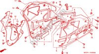 CAPOT INFERIEUR(VTR1000SPY/1) pour Honda VTR 1000 SP1 RC51 de 2000