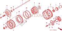 EMBRAYAGE pour Honda VTR 1000 SP1 RC51 de 2000