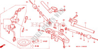 GUIDON   TE DE FOURCHE pour Honda VTR 1000 SP1 RC51 de 2000