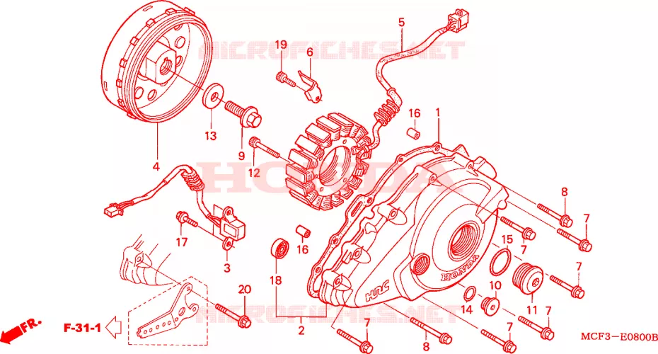 ALTERNATEUR Honda MOTO 1000 SP 2000  VTR1000SPY