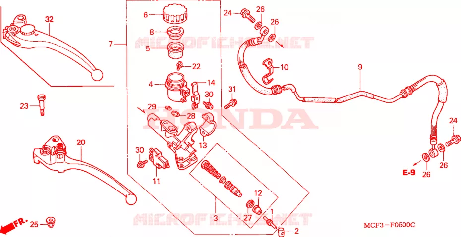 MAITRE-CYLINDRE Honda MOTO 1000 SP 2002  VTR1000SP3