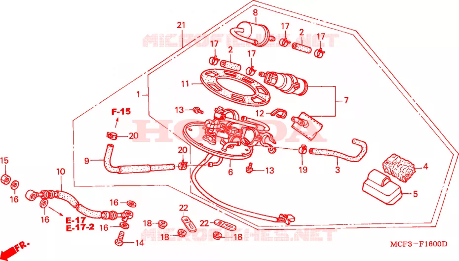 POMPE A ESSENCE Honda MOTO 1000 SP 2004  VTR1000SP3