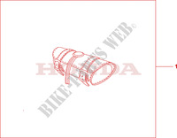 SACOCHE AVANT CUIR pour Honda VTX 1800 C1 de 2006