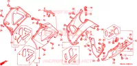 CAPOT INFERIEUR(2) pour Honda CBR 929 RR FIREBLADE de 2000