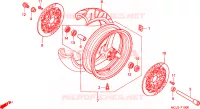 ROUE AVANT pour Honda CBR 929 RR FIREBLADE de 2000