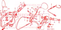COMMODO   LEVIER   CABLE pour Honda SHADOW VT 750 SPIRIT D de 2002