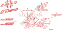 AUTOCOLLANTS pour Honda PAN EUROPEAN 1300 ABS de 2010