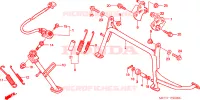 BEQUILLE pour Honda SILVER WING 600 ABS de 2005