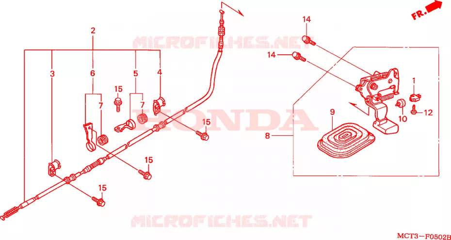 FREIN DE STATIONNEMENT Honda SCOOTER 600 SILVERWING 2003  FJS600D3