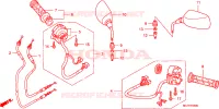 COMMODO   LEVIER   CABLE pour Honda SILVER WING 400 de 2007