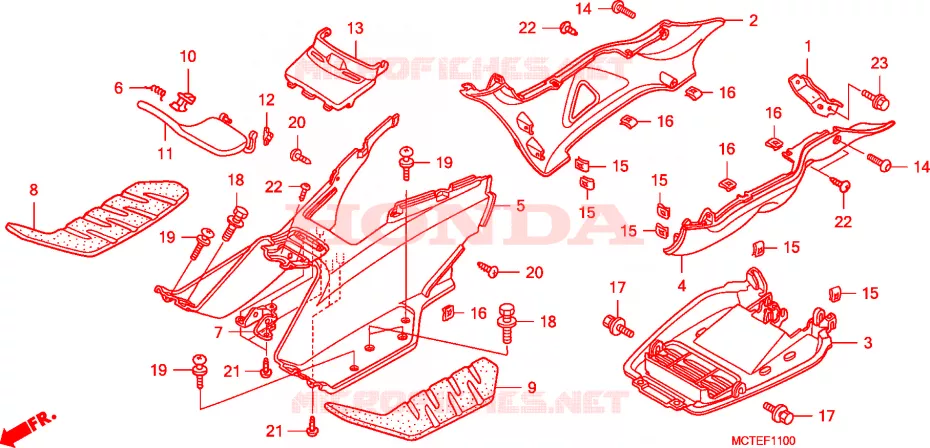 MARCHE PIEDS Honda SCOOTER 400 SILVERWING 2007  FJS400D7