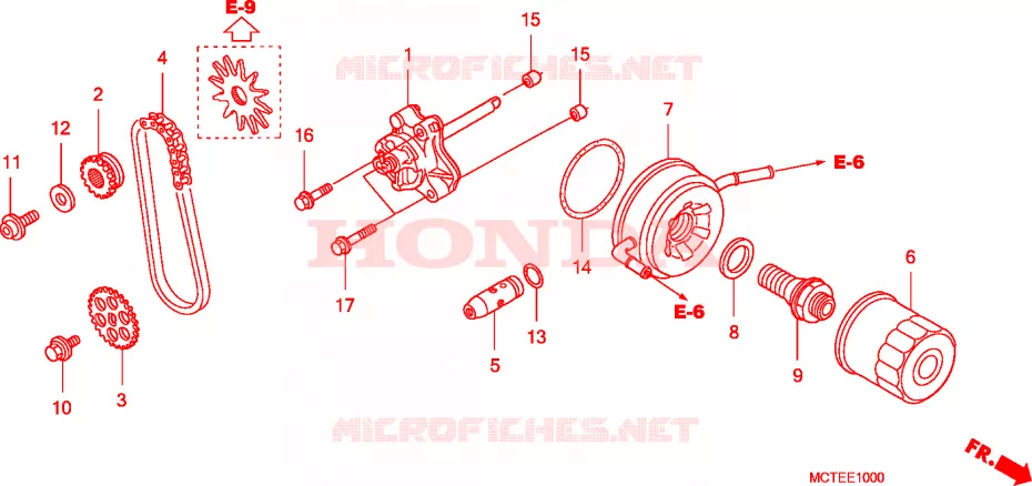 POMPE A HUILE Honda SCOOTER 400 SILVERWING 2007  FJS400D7