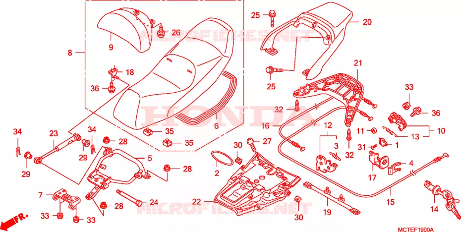 SELLE Honda SCOOTER 600 SILVERWING 2007  FJS600D7