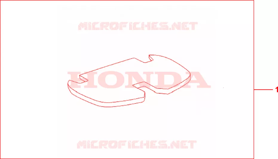 TAPIS DE TOP CASE Honda SCOOTER 600 SILVERWING 2007  FJS600D7