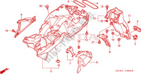 GARDE BOUE ARRIERE pour Honda VFR 800 VTEC ABS de 2005