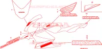 MARQUE(2) pour Honda VFR 800 VTEC TWO TONES de 2008