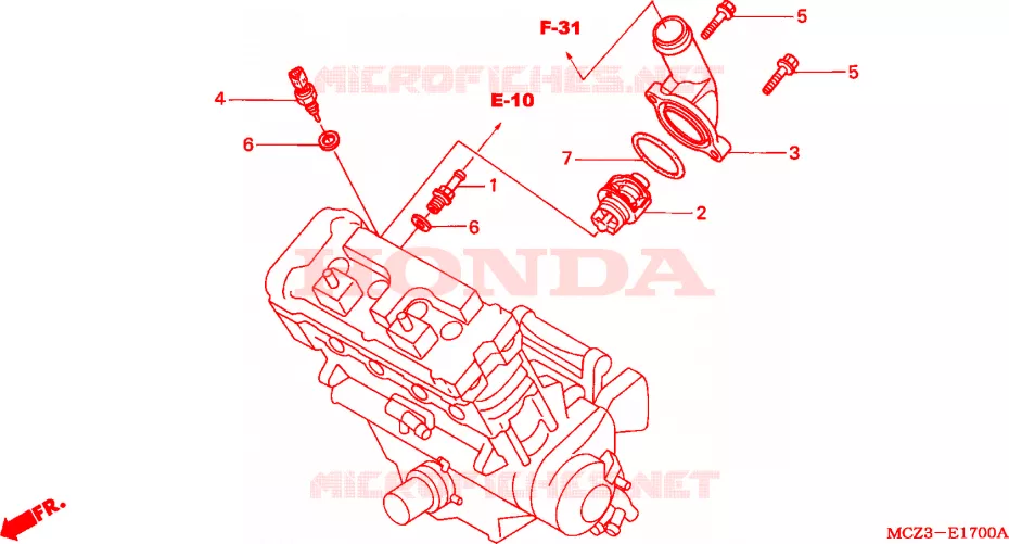 THERMOSTAT Honda MOTO 900 HORNET 2003  CB900F2