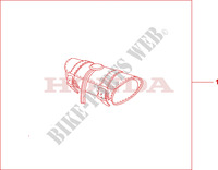 SACOCHE AVANT CUIR pour Honda VTX 1300 S de 2007