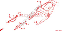 CARENAGES ARRIERE (CBR600RR5/6) pour Honda CBR 600 RR de 2005