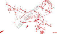 GARDE BOUE AVANT(FJS400D9/FJS400A) pour Honda SILVER WING 400 de 2012