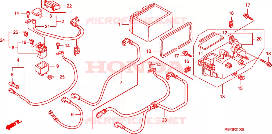 BATTERIE Honda SCOOTER 400 SILVERWING 2015  FJS400D9
