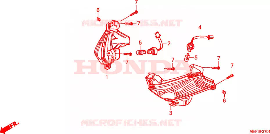 CLIGNOTANT(FJS400D9/FJS400A) Honda SCOOTER 400 SILVERWING 2013  FJS400D9