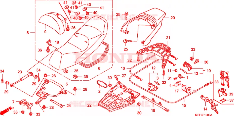 SELLE Honda SCOOTER 400 SILVERWING 2015  FJS400D9