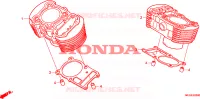 CYLINDRE pour Honda SHADOW VT 750 ABS de 2008