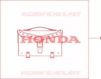 SACOCHE CUIR (STUDDED) pour Honda SHADOW VT 750 ABS de 2008