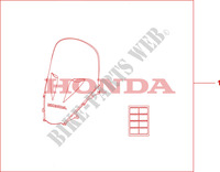 BULLE HAUTE pour Honda 700 DN01 de 2010