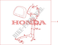 DOSSERET  NHB01 pour Honda 700 DN01 EASY RIDER de 2008