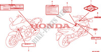 ETIQUETTE DE PRECAUTIONS pour Honda 700 DN01 de 2008
