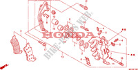 ETRIER DE FREIN AVANT GAUCHE pour Honda 700 DN01 EASY RIDER de 2008