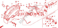 GARDE BOUE ARRIERE pour Honda 700 DN01 EASY RIDER de 2008