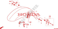 GARDE BOUE AVANT pour Honda 700 DN01 de 2008