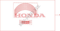 LISERES DE JANTES pour Honda 700 DN01 de 2010