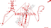 MAITRE CYLINDRE DE FREIN ARRIERE pour Honda 700 DN01 EASY RIDER de 2008