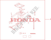 PLATINE   SUPPORT TOP CASE CRUISING pour Honda 700 DN01 de 2009